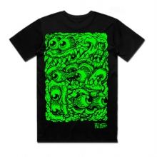 PAULFELMER POLERA NEGRA 8 OJOS VERDE PAUL FELMER TALLA L