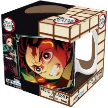 ABYSSE ABYMUGA610 DEMON SLAYER MUG 460 ML TANJIRO BLACK & GREEN S2 SUBLI BOXX2