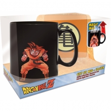 ABYSSE ABYPCK149 DRAGON BALL PCK MUG HEAT CHANGE 460ML PLUS COASTER GOKU