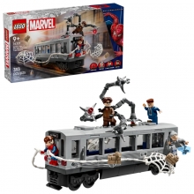 LEGO 76321 MARVEL SPIDER MAN VS DOC OCK ESCENA DEL TREN SUBTERRANEO