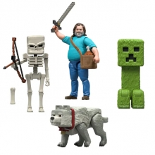 MATTEL JFR44 MINECRAFT FIGURA DE ACCION DE 4PULG