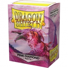 DRAGON SHIELD SLEEVES STANDARD SIZE MATTE 100 PINK DIAMOND