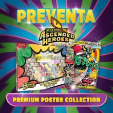 POKEMON TCG MEGA EVOLUTION ASCENDED HEROES PREMIUM POSTER COLLECTION MEGA LUCARIO EX ESPANOL PRE VENTA