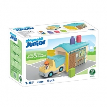 PLAYMOBIL 71686 JUNIOR CAMION DE OBRAS CON GARAJE