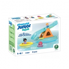 PLAYMOBIL 71687 JUNIOR AQUA ISLA DE BAÑO CON TOBOGAN