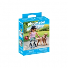 PLAYMOBIL 71739 PATINADORA CON RETRIEVER