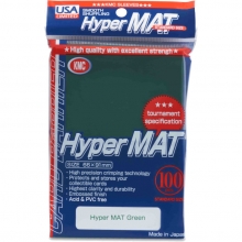 KMC HYPER MATTE SLEEVES GREEN 100