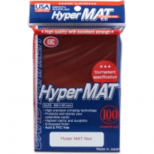 KMC HYPER MATTE SLEEVES RED 100