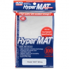 KMC HYPER MATTE SLEEVES WHITE 100
