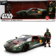 JADA 36909 1:24 HWR DIE CAST STAR WARS BOBA FETT WITH 2005 FORD GT