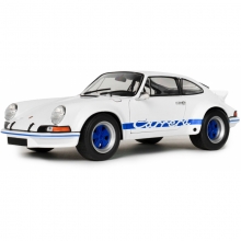 SOLIDO 1801119 1:18 PORSCHE 911 RSR WHITE BLUE CARRERA STRIPES 1973
