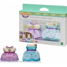 SYLVANIAN 05371 SET VESTIDOS AZUL Y LAVANDA READY TO PLAY