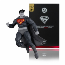 MCFARLANE 17242 DC MULTIVERSE SUPERMAN THE DARK KNIGHT RETURNS BLACK & WHITE ACCENT EDITION GOLD LABEL 7IN ACTION