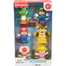 MATTEL JHG63 LITTLE PEOPLE NINTENDO CONJUNTO DE FIGURAS 6 PACK