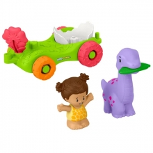 MATTEL JLG58 LITTLE COCHE HUEVO Y FIGURA DINOSAUR PARADE