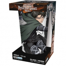 ABYSSE ABYVER209 ATTACK ON TITAN LARGE GLASS 400ML LEVI