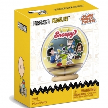PANTASTIC 2403 SNOOPY PICNIC PARTY WOODEN CRYSTAL BALL
