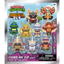 MONOGRAM 63015 TMNT X GODZILLA 3D FOAM BAG CLIP SERIES 1