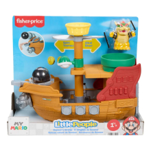MATTEL JHG62 LITTLE PEOPLE BARCO DE BATALLA DE BOWSER