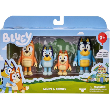 IMEX 13009 BLUEY PACK DE 4 FIGURAS FAMILIA