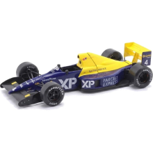MAGAZINE 24TYRRELL 1:24 1989 TYRRELL 018 4 JEAN ALESI, BLUE YELLOW