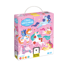 BANANAPANDA 49264 I LOVE UNICORNS PUZZLE 60 PIEZAS
