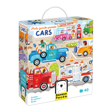 BANANAPANDA 49347 MOTO JUMBO PUZZLE CARS 40 PIEZAS