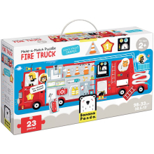 BANANAPANDA 49044 MAKE A MATCH PUZZLE FIRE TRUCK 23 PIEZAS