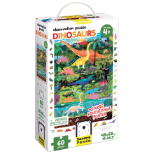 BANANAPANDA 49112 OBSERVATION PUZZLE DINOSAURS 60 PIEZAS