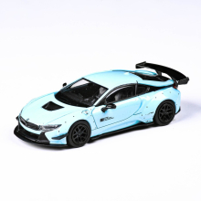 PARAGON 55143 1:64 LIBERTY WALK BMW I8 PEPPERMINT GREEN BLACK