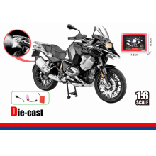 HUAYI M6-9A ALLOY MOTORCYCLE 1:6 BMW R1250 GSA? WHITE BLACK GIFT BOX
