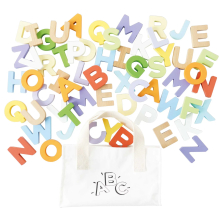 LETOYVAN PL143 WOODEN ALPHABET SET AND BAG 60 LETTERS