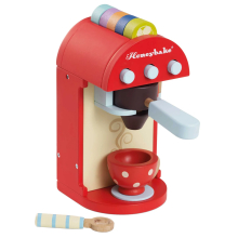 LETOYVAN TV299 WOODEN TOY COFFEE MACHINE AND PODS