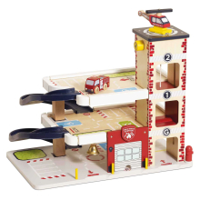 LETOYVAN TV453 FIRE AND RESCUE WOODEN GARAGE