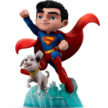 IRON STUDIOS 20362 SUPERMAN LEGACY SUPERMAN & KRYPTO MINICO FIGURE