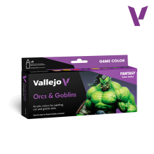 VALLEJO 72192 NEW GAME COLOR SET ORCS & GOBLINS ( 8 )