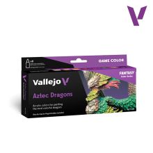 VALLEJO 72195 NEW GAME COLOR SET AZTEC DRAGONS BY AGIRALDEZ