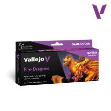 VALLEJO 72196 NEW GAME COLOR SET FIRE DRAGONS BY AGIRALDEZ