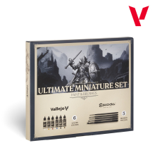 VALLEJO 72206 ULTIMATE MINIATURE SET PAINT & BRUSHES