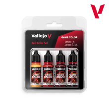 VALLEJO 72377 GAME COLOR SET RED 4X18 ML