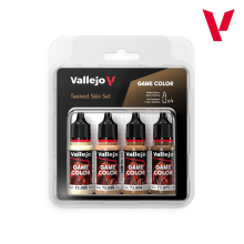 VALLEJO 72380 GAME COLOR SET TANNED SKIN 4X18 ML