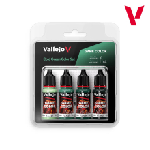 VALLEJO 72383 GAME COLOR SET COLD GREEN 4X18 ML