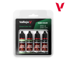 VALLEJO 72384 GAME COLOR SET GREEN 4X18 ML