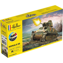 HELLER 56875 1:72 STARTER KIT SOMUA S35