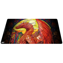 TOPDECK PLAYMAT COLECCION VITRALES DRAGON ROJO
