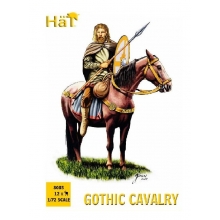 HAT 8085 1:72 GOTHIC CAVALRY W HORSES ( 12 )