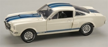 SHELBY 160 1:18 1966 GT 350 MUSTANG WHITE BLUE