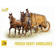 HAT 8104 1:72 NAPOLEONIC FRENCH HEAVY AMBULANCE ( 1 SOLDIER, 2 HORSES & 3 AMBULANCE )