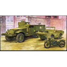 ACADEMY 13408 M 3 HALF TRACK AMPHIBIAN VEHICLE 1:72