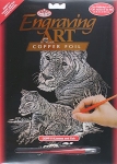 ROYAL COPF11 COPPER ART LIONESS & CUB